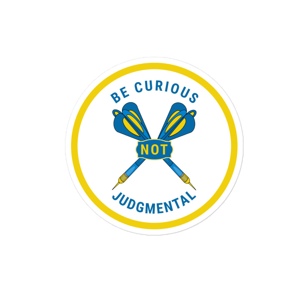 Sticker: Be Curious Darts