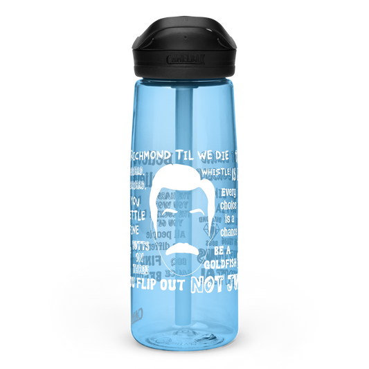 Lasso Quotes Water Bottle - White Text