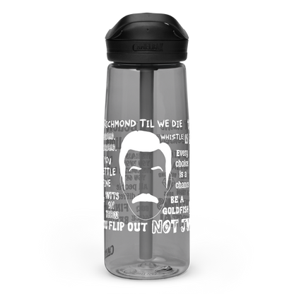 Lasso Quotes Water Bottle - White Text