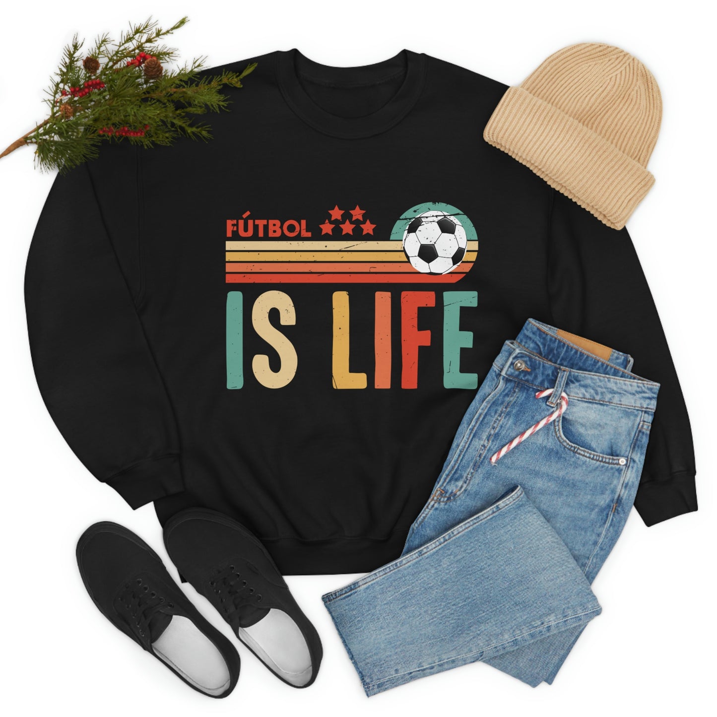 Futbol is Life Unisex Heavy Blend™ Crewneck Sweatshirt