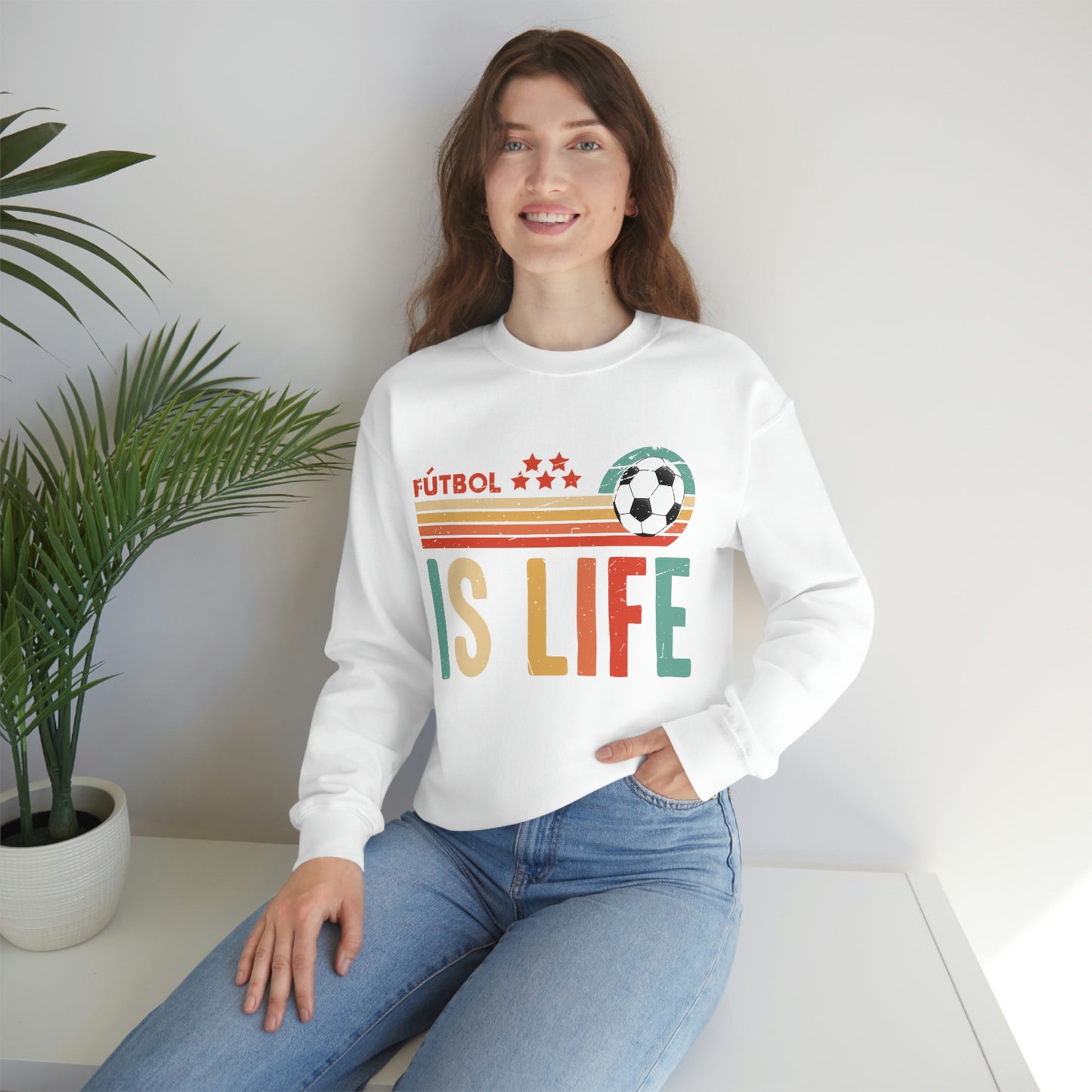 Futbol is Life Unisex Heavy Blend™ Crewneck Sweatshirt